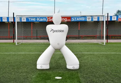 Immagine prodotto di Manichino gonfiabile Precision per calcio bianco - Manichino da allenamento 195 cm