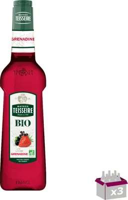 Image de Lot 3 - Teisseire - B.I.O. - Sirop de grenadine - 50cl