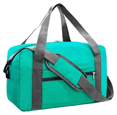 Produktbild von Handgepäck 40x20x25 cm - Faltbare Reisetasche - Wochenendtasche - Handgepäck Tasche - Kleine Handgepäck - Türkis