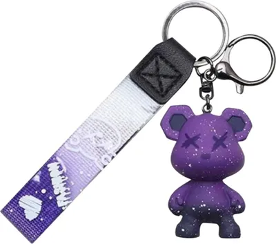 Obrázok produktu pre Kľúčenka StreetBear - Fialová | Roztomilý a štýlový doplnok KP38280