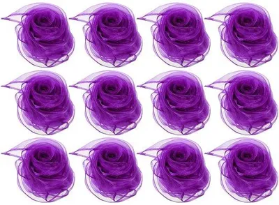 Produktbild von Kleidungsstücke, 12 Stück quadratische Jonglier-Accessoires 61 x 61 cm für Spiel, Zauber, Aktivität, Jonglieren, Kleidung, Violett