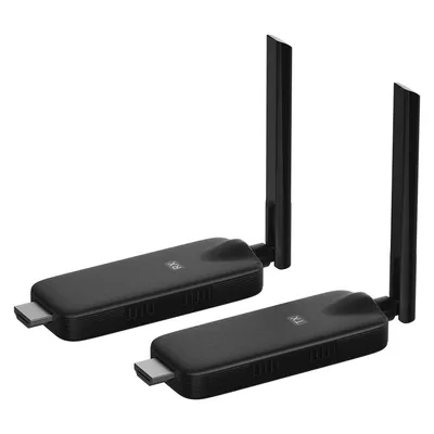 Produktbild von Kabelloser HDMI Transmitter & Receiver Set, Full HD 1080p 60Hz, 50m Reichweite, Abnehmbare Antennen HDMI Wireless Adapter für TV, Beamer und Laptop