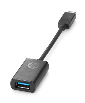 Produktbild von HP USB-C zu USB 3.0 Adapter, 14 cm, USB 3.2 Gen 1, Schwarz