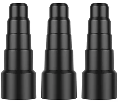 Staubsauger-Adapter-Set 3er-Pack, Gummi, 50/42/34/30/23 mm