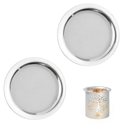 Rauchsieb 2er-Pack Ø 10 cm Edelstahl für Duftlampen