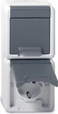 Obrázek produktu pro GIRA 478030 SCHUKO 2f senkr. KD WG AP Gr (478030)