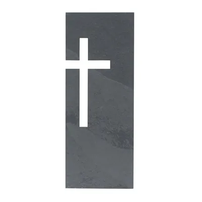 Produktbild von Wandrelief Schiefer Kreuz 23 x 9 cm Kruzifix