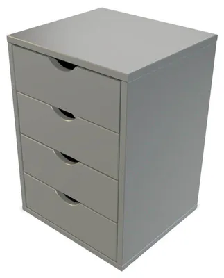 Produktbild von Schubladencontainer mit 4 Schubladen - Grau