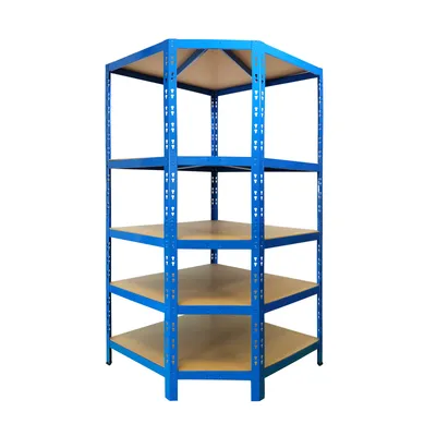 Obrázek produktu pro Rohový regál modrý 180 x 90 x 42 x 60 cm