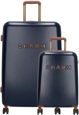 Zdjęcie produktu dla Walizka twarda Charm London, pojemność 111,2 l, kolor niebieski, 4 koła, wymiary 77 x 51 x 29 cm