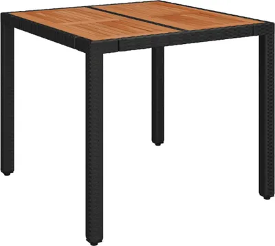 Zdjęcie produktu dla VidaXL 3213094, Czarny, Żywica, Stal, 900 mm, 750 mm