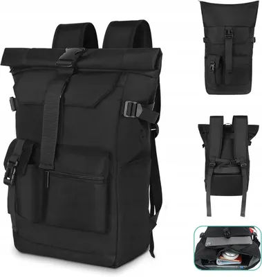 Produktbild von Großer Rolltop Rucksack für Laptop Urban Leicht