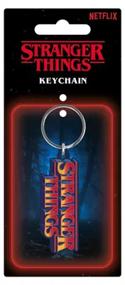 Imagen del producto de Llavero metálico con logotipo retro de Stranger Things Temporada 5