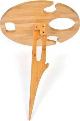 Produktbild von Welikera Weinregal Outdoor Klappbar Weintisch, Holz Campingtisch Klapptisch