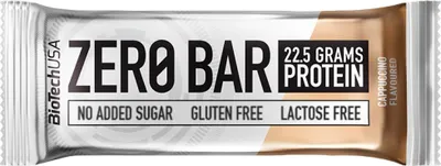 A protein bar wrapper with product information.