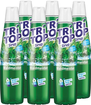 Produktbild von Tri Top Getränke-Sirup Waldmeister 600ml - wenig Zucker - kalorienarm (6er Pack