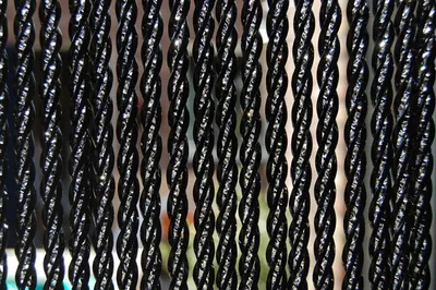 Produktbild von La Tenda Pro BELLANO 1 Streifenvorhang schwarz,Maße:100 x 230 cm