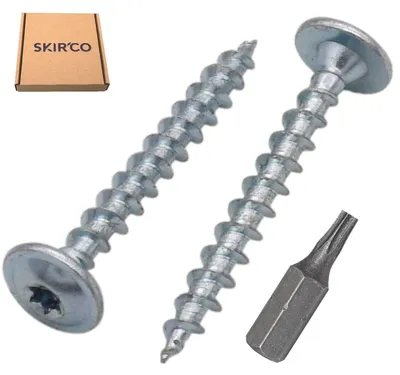 Holzschrauben 3,5 x 30 mm, 100 Stück, verzinkt, Torx, Senkkopf