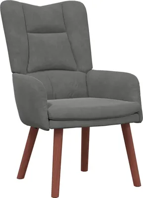 Obrázok produktu pre vidaXL Kreslo tmavosivé 63 x 67 x 94 cm zamat