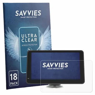 Produktbild von 18x Für geekmaxi SD7293A 7" Schutzfolie Savvies Displayschutz Display Schutz Folie Klar Transparent