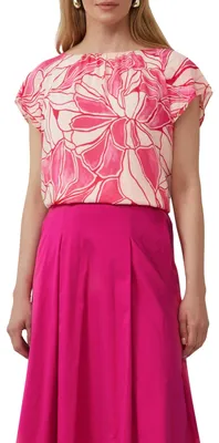 Image de s.Oliver 2162702.09A0.40, T-shirt, Adulte, Femme, Rose, Manches courtes, Coupe classique