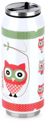 Produktbild von Orion Thermobecher 400ml Edelstahl mit Eulendesign