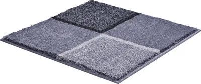 Produktbild von Grund Badteppich DIVISO - 100% Polyacryl SUPERSOFT, Farbe:Grau, Größe:60x60 cm