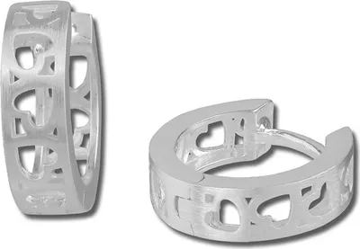 Imagen del producto de Aretes tipo creole de plata de ley, 15 mm, diseño plateado, para mujer, modelo D2SDO376M