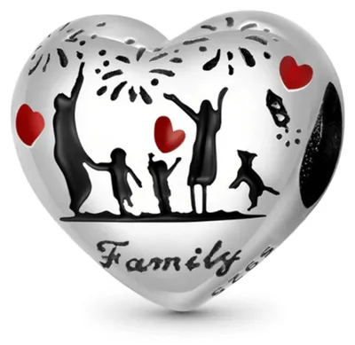 Produktbild von Gnoce Charm Family Heart FLC104