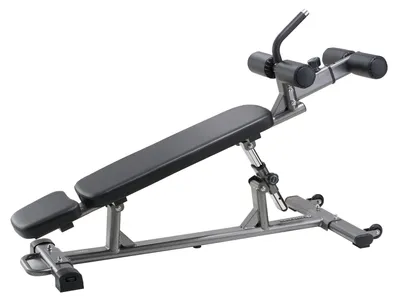 Zdjęcie produktu dla Ławka do brzuszków SucceBuy z 4-stopniową regulacją wysokości (1630 x 620 x 1055 cm), urządzenie do ćwiczeń pleców do użytku domowego i na siłowni, wytrzymałość do 454 kg, nadaje się do treningu siłowego całego ciała