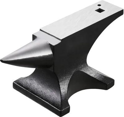 Zdjęcie produktu dla Kowadło 25 kg z pojedynczym rogiem - Odlewane stalowe kowadło z okrągłym rogiem - Dla kowali i metaloplastyków - Wysokiej jakości kowadło narzędziowe