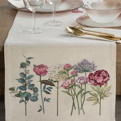 Image de Nappe décorative en tapisserie 1242 NAT 40x100 -5%