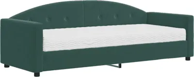 Produktbild von vidaXL Tagesbett mit Matratze Dunkelgrün 80x200 cm Samt