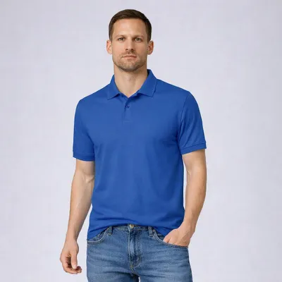 Produktbild von Herren Poloshirt royal blue Gr. M : M : royal blue : 100% Baumwolle