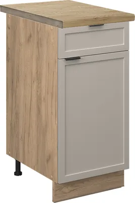 Imagen del producto de Mueble bajo de cocina Vicco Fame-Line GrisBeige 40 cm , ET Roble, Model 50301