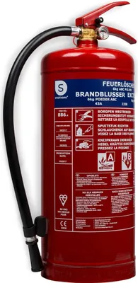 Produktbild von smartwares® Feuerlöscher Pulverfeuerlöscher Pulverlöscher mit Halterung 6 KG, MHD:2029