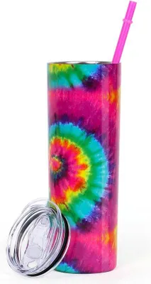 Image de Tasse à café à double paroi, 650 ml, en acier inoxydable, couleur herbe, avec couvercle et cuillère, pour le café à emporter