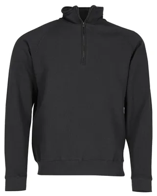 Produktbild von Fruit of the Loom Classic Zip Neck Sweat ,Farbe: schwarz ,Größe: M