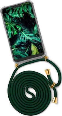 Produktbild von TWIST-Case + TWIST-Cord für Xiaomi Redmi Note 8 Pro, Farbe:Deepest Jungle (Gold)