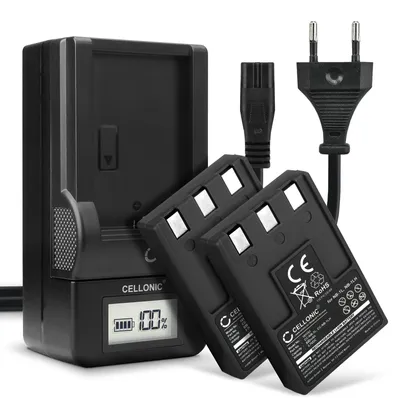 Immagine prodotto di CELLONIC 2x Batteria per Fotocamera Compatibile con Canon Digital IXUS, Digital IXUS 400, Digital IXUS 500, NB-1LH – (830mAh, 3.7V) + Caricabatteria