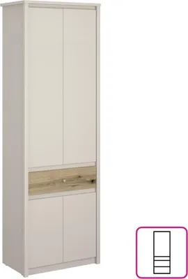 Obrázek produktu pro Kondela Šatní skříň se zásuvkou Karos 4D1S/70 - kašmír / dub evoke