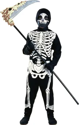 Zdjęcie produktu dla Szkielet ducha - kostium na Halloween dla dzieci chłopiec dziecko rozmiar: 140