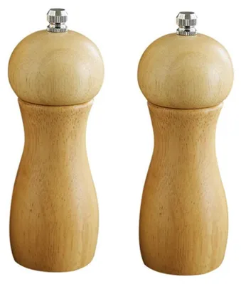 Obrázek produktu pro Dřevěná sada mlýnků na sůl a pepř s keramickým mlýnkovým mechanismem
