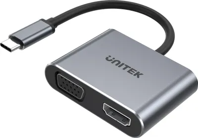 Image de UNITEK ADAPTATEUR USB-C VERS HDMI 4K 60Hz et VGA FULL HD