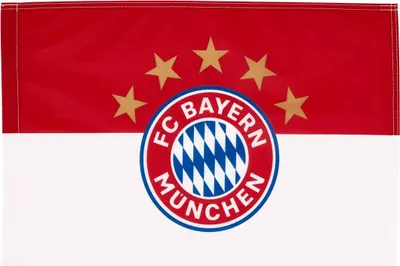 Produktbild von FC Bayern München Fahne 5 Sterne Logo 150x100 cm