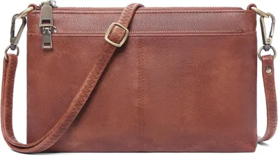 Produktbild von Geldbörse Umhängetasche Damen Handy, kleine Crossbody Bag, Tasche Geldbörse, Handtasche Leder mit Kartenfächer und Verstellbar Abnehmbar Schultergurt