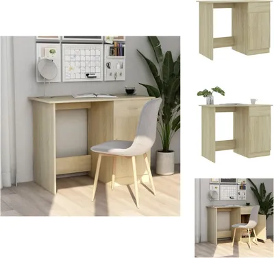 Produktbild von vidaXL Schreibtisch Sonoma-Eiche 100x50x76 cm Holzwerkstoff -  Schreibtische