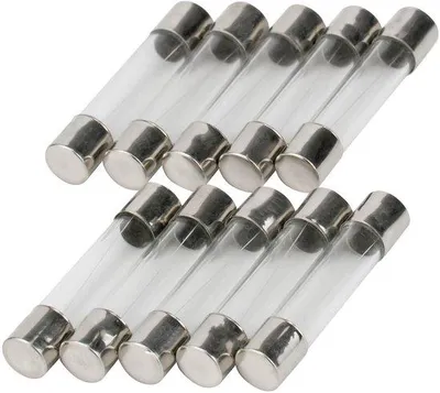 Produktbild von Famanu Glas-Sicherungen 0,63A (630mA), 6x30mm, 250V - 10 Stück