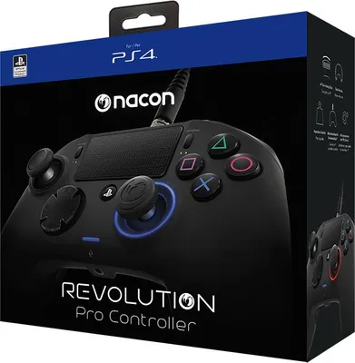 Obrázek produktu pro NACON Revolution Pro, Gamepad, PlayStation 4, Směrový kříž, Analogový/digitální, Více, Kabel
