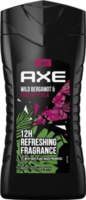 Immagine prodotto di Axe - Gel doccia 3 in 1 - Bergamotto selvatico e pepe rosa - 100% vegetale - 250 ml - 1 pezzo